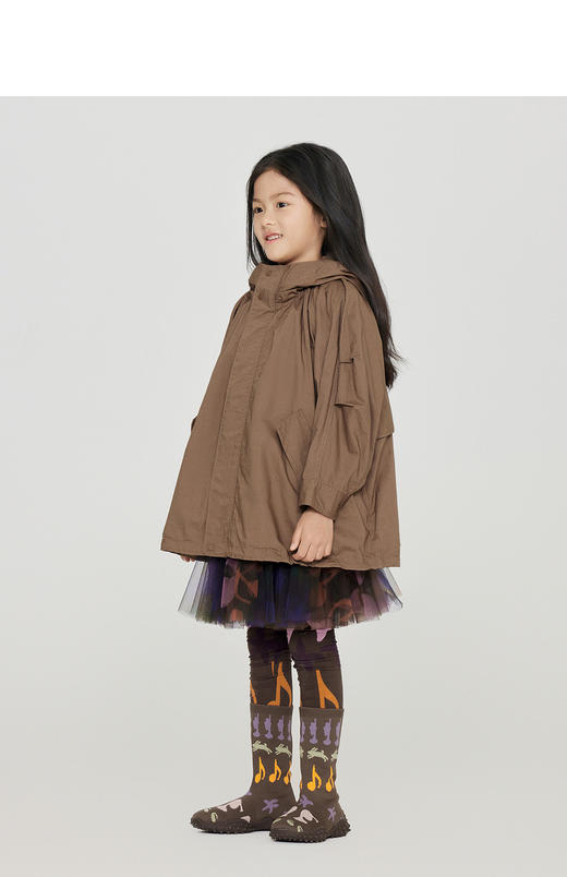 jnby  23年秋款  柔软亲肤中长款风衣 1N8912010 商品图4