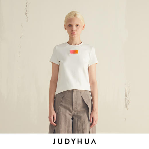 JUDYHUA 抽象几何修身Tee 商品图0