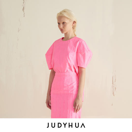 JUDYHUA 建筑感廓形袖上⾐ 商品图1