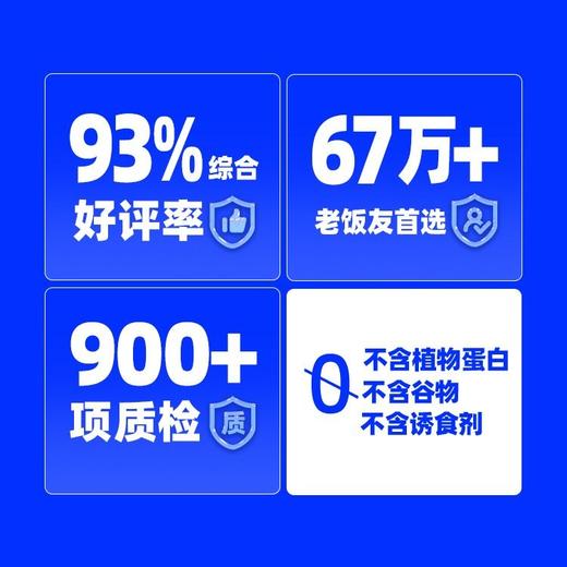 wowo喔喔猫粮青春版冻干三鲜全价海苔椰子鸡鳕鱼虾主粮1kg 商品图3