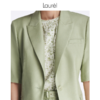 【抗皱纤维】Laurel劳芮 静谧淡绿短袖西装 LWL342T03500 商品缩略图8