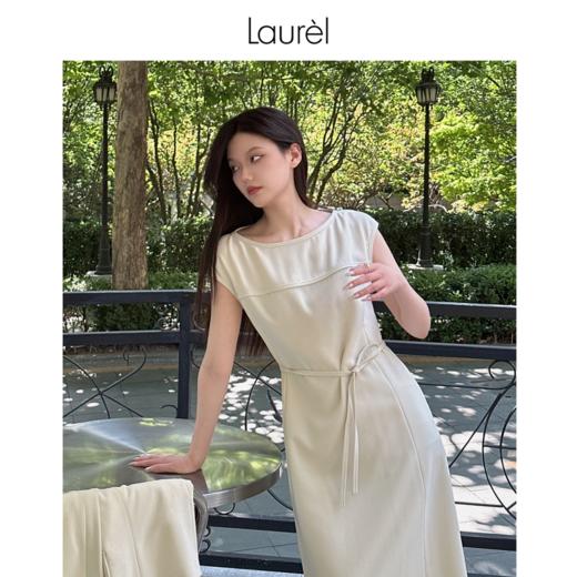 【三醋酸】Laurel劳芮 玉石色一字领盖袖连衣裙LWL343Y00300 商品图8