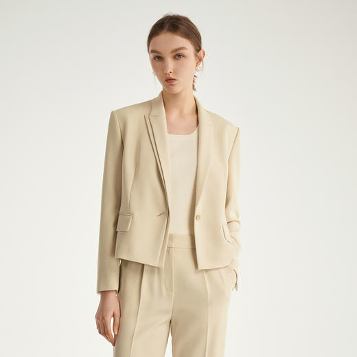 【进口环保醋酸】Laurel劳芮 双层领收腰西装 LWL343T01600 商品图7