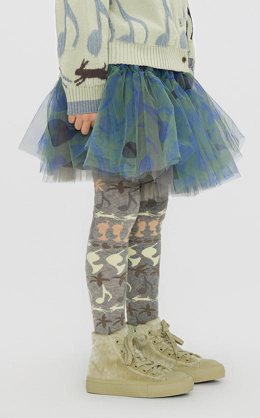 jnby  23年秋款  中腰网纱短款腰裙  1N8D11810 商品图3