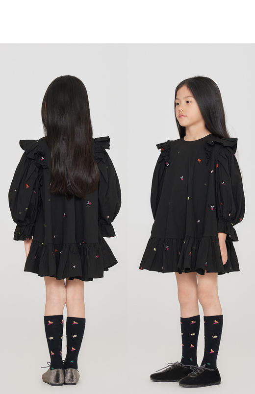 jnby   23年秋款  泡泡纱甜美长袖连衣裙  1N8G11780 商品图7