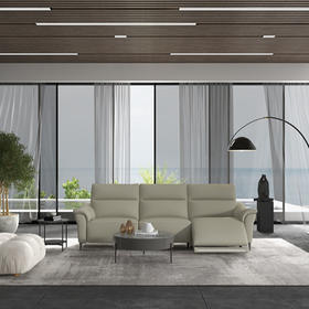 顾家家居整装 现代简约 皮艺功能沙发 KZ.9011听海G