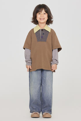 jnby  23年秋款   抓绒舒适直筒牛仔长裤  1N8E11310