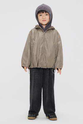 jnby  23年秋款   防风保暖长袖短款风衣  1N8911910