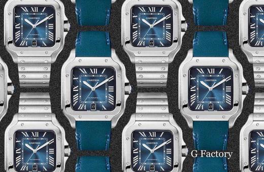 蓝血贵族:GF厂卡地亚山度士蓝面配色一眼假吗复刻手表一比一手表n厂c厂zf厂vs厂clean厂 商品图7