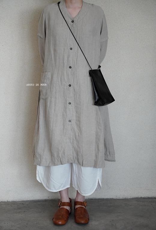 AU GARCONS亚麻连衣裙 商品图3