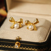 Manreya玛芮雅 “恣意热恋”淡水珍珠铜镀金耳钉法式浪漫小众文艺 商品缩略图8