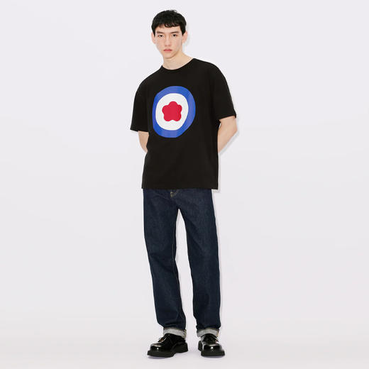 KENZO 高田贤三 男士徽标贴花直筒休闲牛仔裤 蓝色 FD65 DPP33 6A1 DM 商品图3