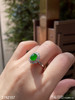 3192107，老坑高冰艳绿蛋面戒指。具体价格微信咨询 商品缩略图2