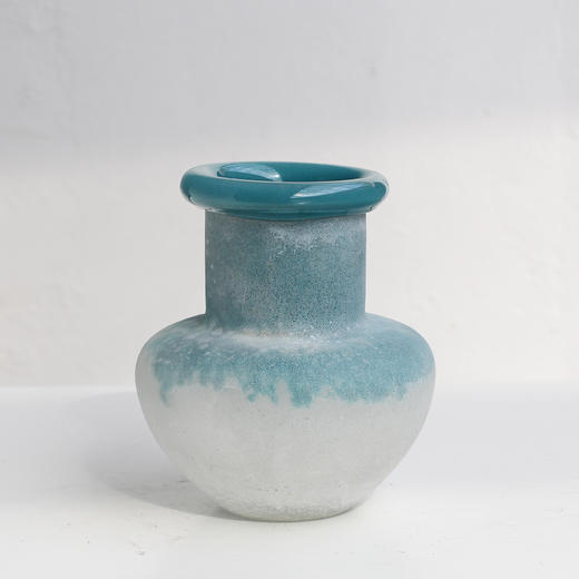 美式复古风手工不规则卷口渐变磨砂花瓶客厅餐桌电视柜家居品批发 商品图12