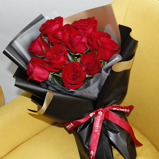 【挚爱永恒】11枝红玫瑰花束 商品图3