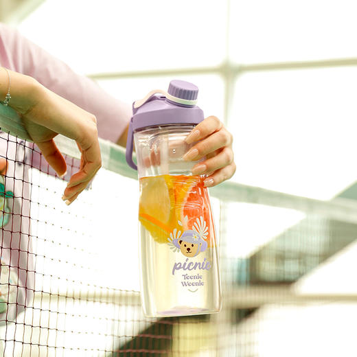 teenieweenie花园假日大容量便携塑料tritan吸管双饮杯夏天 商品图1