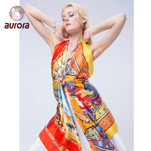 梦回肯尼亚·真丝大方巾和艺术晴雨伞套装 商品图6