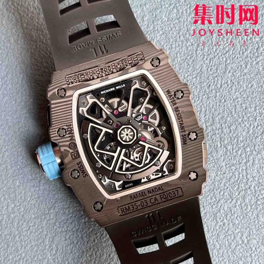 新款理查德米勒 RM35-03 NTPT黑白蓝红全碳纤维系列 男士机械腕表 商品图6