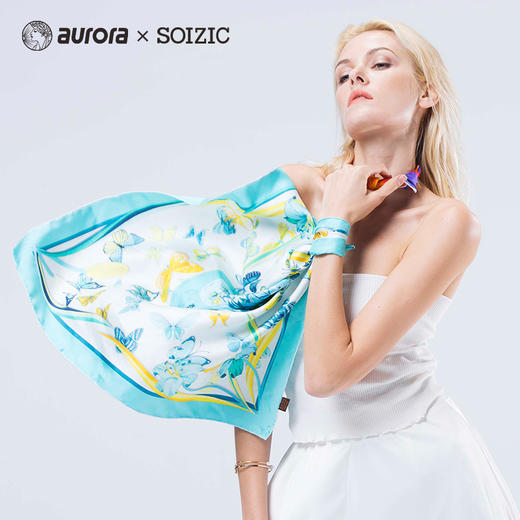 仲夏夜之梦·真丝中方巾和艺术晴雨伞套装 商品图2