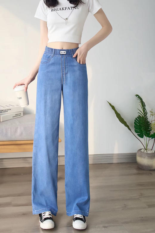 女牛仔直筒裤98565 商品图1