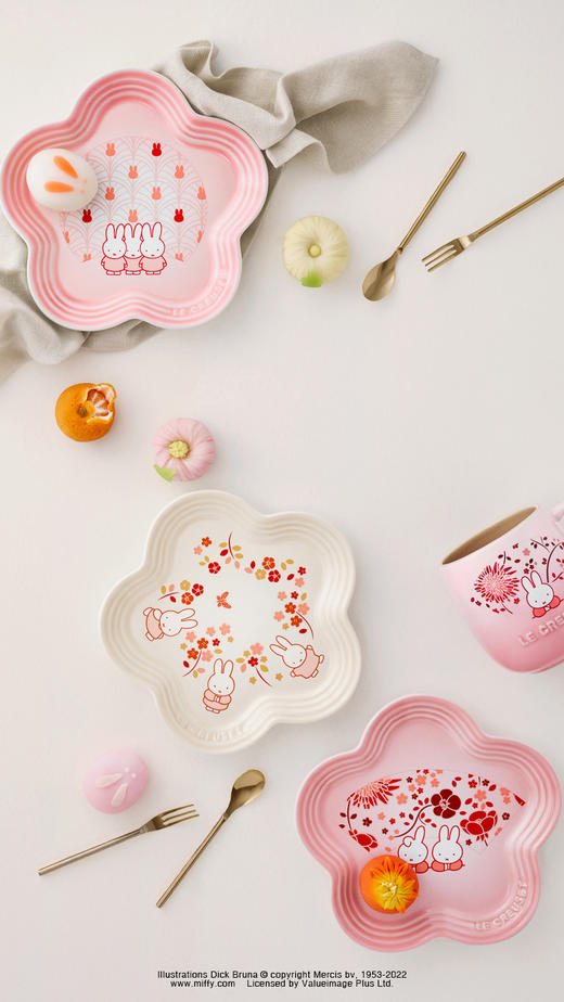 7F LE CREUSET酷彩米菲花形碟三件套 商品图2