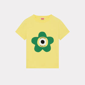 KENZO 高田贤三 女士花卉印花棉质圆领短袖T恤 黄色 FD62 TS062 4SO 39
