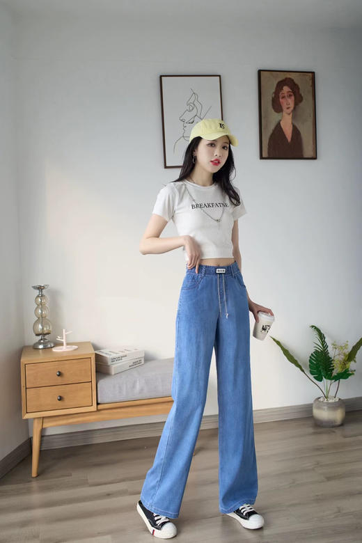 女牛仔直筒裤98565 商品图2