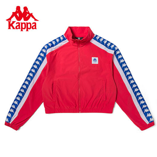 Kappa卡帕串标茄克2023新款女梭织运动外套休闲立领开衫长袖K0D62JJ76 商品图0