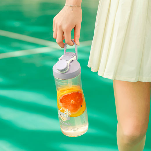 teenieweenie花园假日大容量便携塑料tritan吸管双饮杯夏天 商品图4