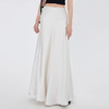 白色缎面垂坠感半身裙夏季醋酸中长款裙子高腰长款a字裙2023 商品缩略图0