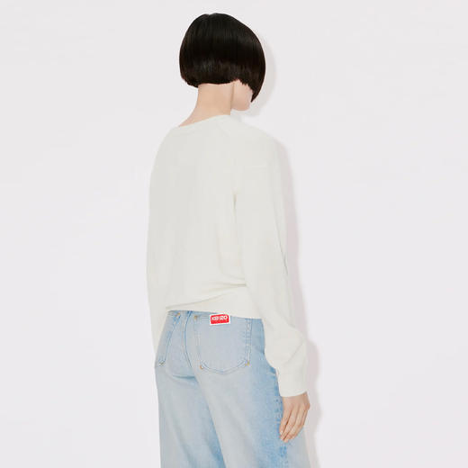 【一】KENZO 高田贤三 女士“BOKE FLOWER”徽章羊毛针织衫 米色 FD62 PU430 3LD 02 商品图2