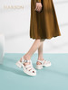 【自营】哈森 凉鞋女2023夏季新款罗马凉鞋时尚编织粗跟鞋 HM231601 商品缩略图4