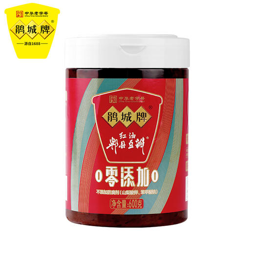 鹃城牌零添加PET郫县红油豆瓣酱600g 四川特产调味品调料 川菜之魂 商品图4