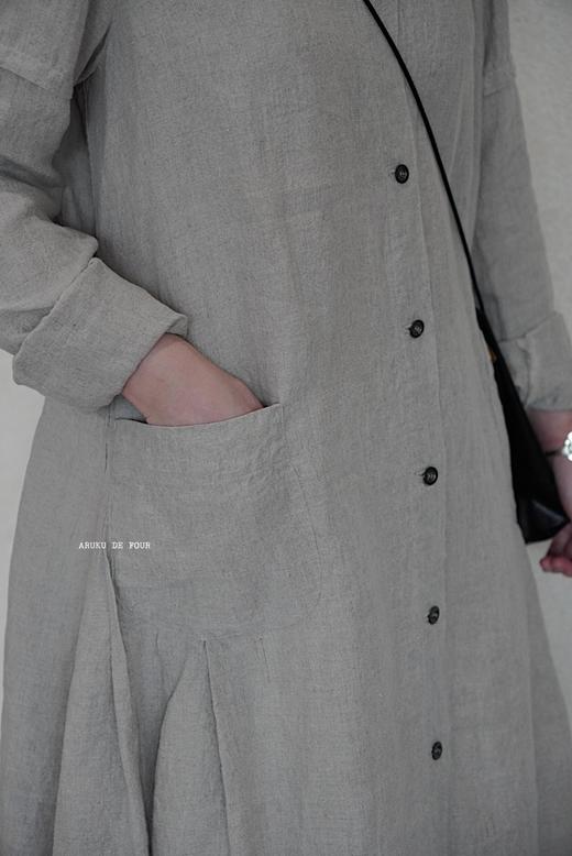 AU GARCONS亚麻连衣裙 商品图5