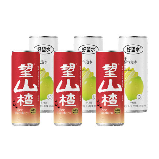 望山楂3罐+望柠檬3（330ml) 商品图0