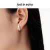 lost in echo原创设计师款简约精致流线水滴坠AB款不对称耳环耳钉 商品缩略图1