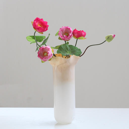 北欧轻奢创意渐变手工波浪口花瓶餐桌电视柜家居软装装饰白菜花瓶 商品图7