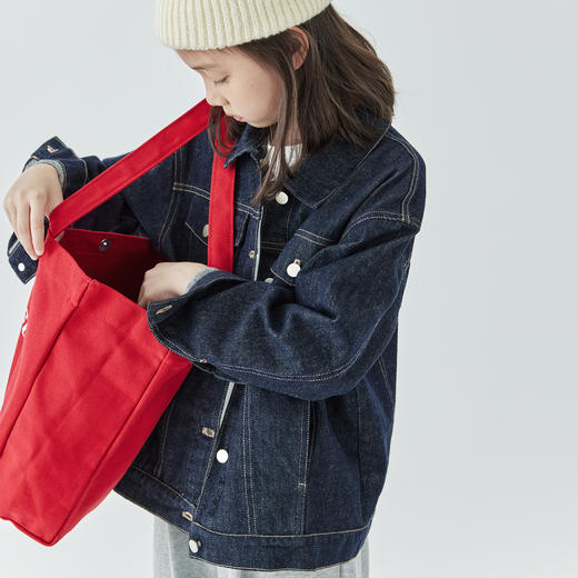 棵初2026新款儿童环保不落色牛仔外套男女童中性落肩百搭上衣 商品图2