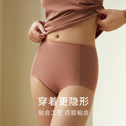 【会呼吸包臀内裤】金三塔一片式无痕高腰收腹简约女三角裤（私密物品不支持退换）  NZFDC202 商品图1