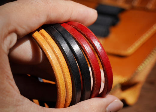 夏日限定｜牛皮银扣手链 商品图5