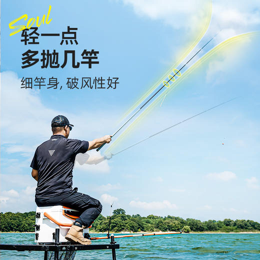 汉鼎鲢鳙魂台钓竿超轻超硬鲢鳙竿综合竿野钓手竿钓鱼竿大物竿鱼竿 商品图3