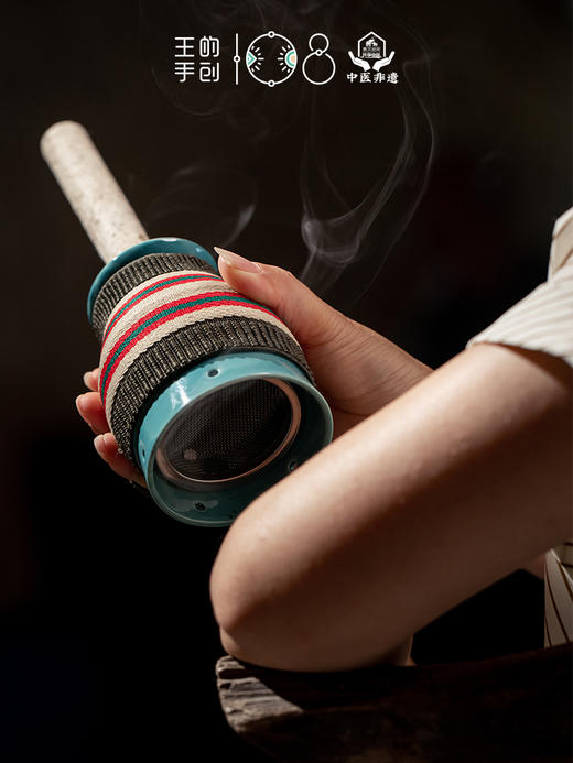 【象艾益家】51手搓艾条 五行艾灸(木肝/火心/土脾/金肺/水肾)三年陈艾绒配方中药 王的首创108万人青睐 商品图4