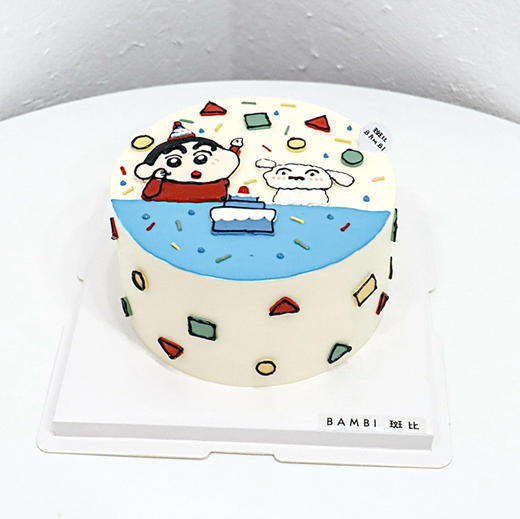 蜡笔小新&小白奶油蛋糕 商品图1