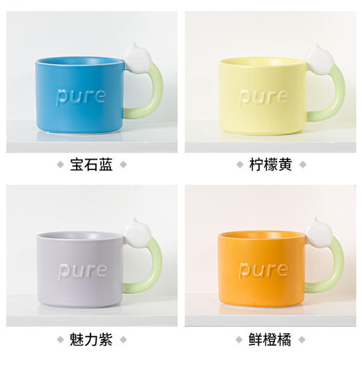 【小红书同款铃兰花杯】高颜值陶瓷马克杯子 创意杯伴手礼水杯INS风格 独特设计艺术感十足 商品图2