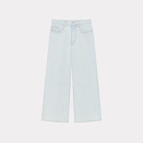 KENZO 高田贤三 女士字母徽标 SUMIRE 九分牛仔裤 浅蓝色 FD62 DP223 6B4 DB