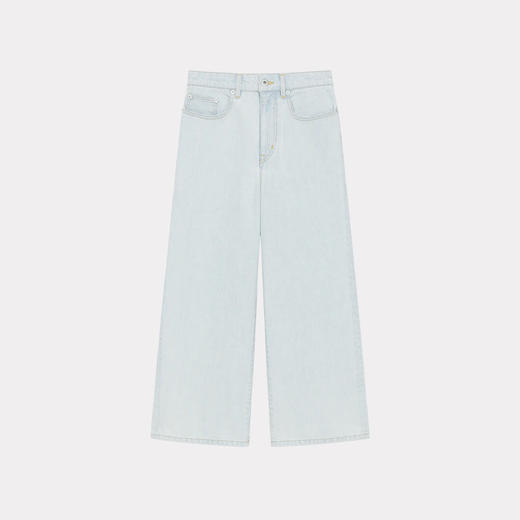 KENZO 高田贤三 女士字母徽标 SUMIRE 九分牛仔裤 浅蓝色 FD62 DP223 6B4 DB 商品图0