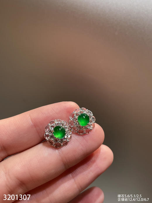 3201307、蛋面耳钉。具体价格微信咨询 商品图6