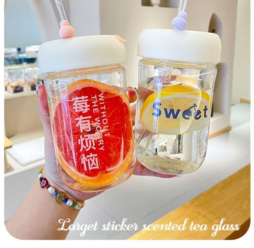 「三款可选！颜值派」水杯女ins颜值夏季塑料杯便携办公室2023新款吸管杯餐饮用具 商品图1