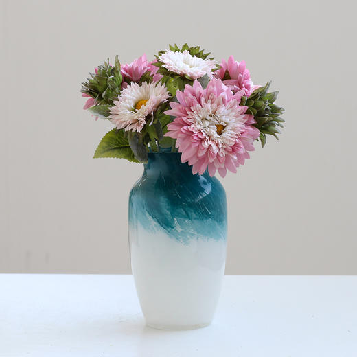 简约中古渐变小口玻璃花瓶家居摆件客厅餐桌水培轻奢软装饰品批发 商品图9