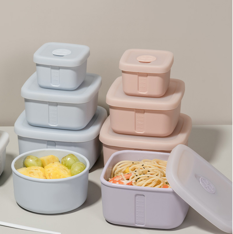 OTB 欧标铂金硅胶保鲜盒收纳盒/硅胶立式密封保鲜袋